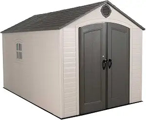 Lifetime Outdoor Storage Shed Polyethylene and Steel Desert Sand 2.44m