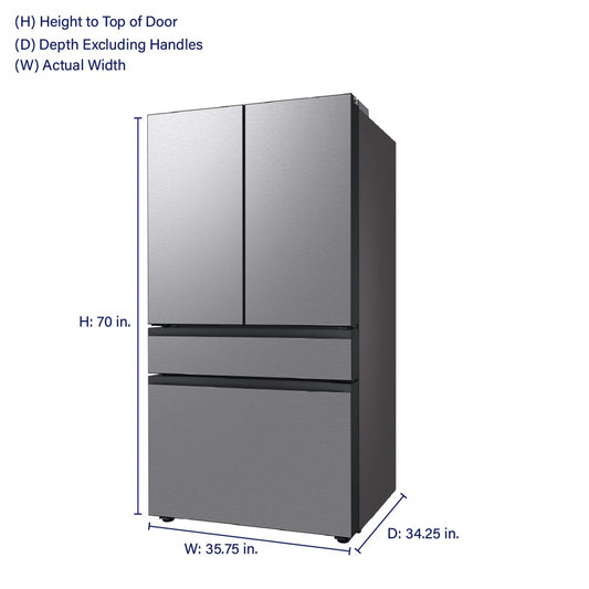 Samsung French Door Refrigerator 90.8cm 821.2L RF29BB8600QL