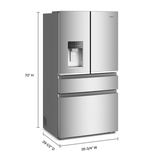 Whirlpool French Door Refrigerator 90.5cm 623L WRMC7036RZ