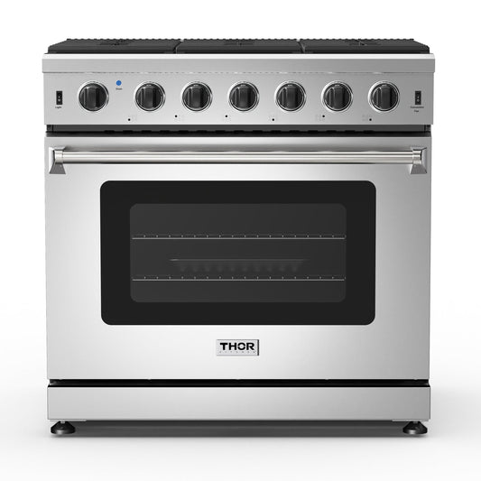THOR Kitchen Convection Gas Range 6 Burners 91.4cm 169.9L LRG3601U