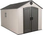 Lifetime Outdoor Storage Shed Polyethylene and Steel Desert Sand 2.44m
