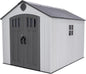Lifetime Outdoor Storage Shed Polyethylene and Steel Gray 2.44m
