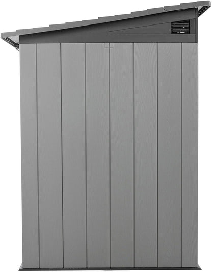 Lifetime Outdoor Storage Shed Polyethylene and Steel Gray 2.44m