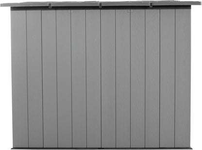 Lifetime Outdoor Storage Shed Polyethylene and Steel Gray 2.44m