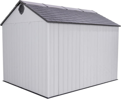 Lifetime Outdoor Storage Shed Polyethylene and Steel Gray 2.44m