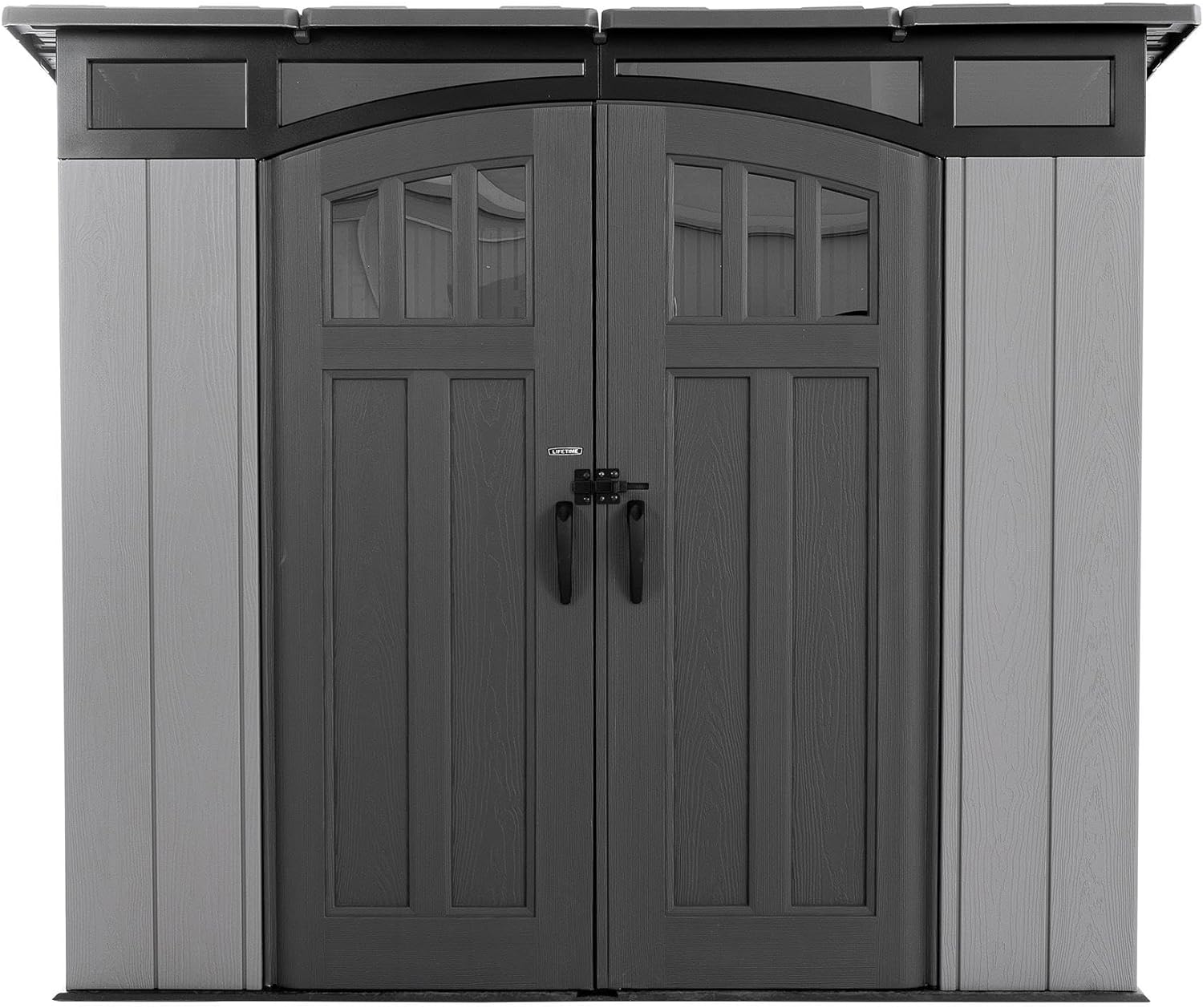Lifetime Outdoor Storage Shed Polyethylene and Steel Gray 2.44m