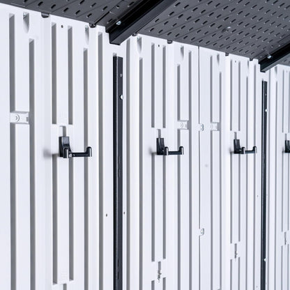 Lifetime Outdoor Storage Shed Polyethylene and Steel Gray 2.44m