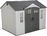 Lifetime Outdoor Storage Shed Polyethylene and Steel Gray 3.05m