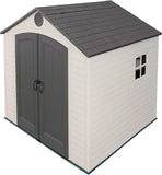 Lifetime Outdoor Storage Shed Polyethylene and Steel Putty/Brown 2.44m
