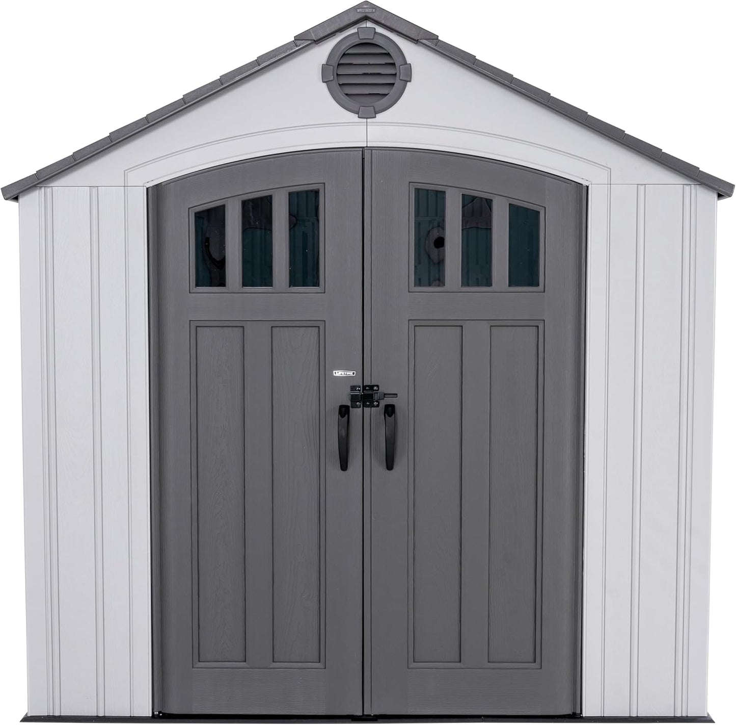 Lifetime Outdoor Storage Shed Polyethylene and Steel Gray 2.44m