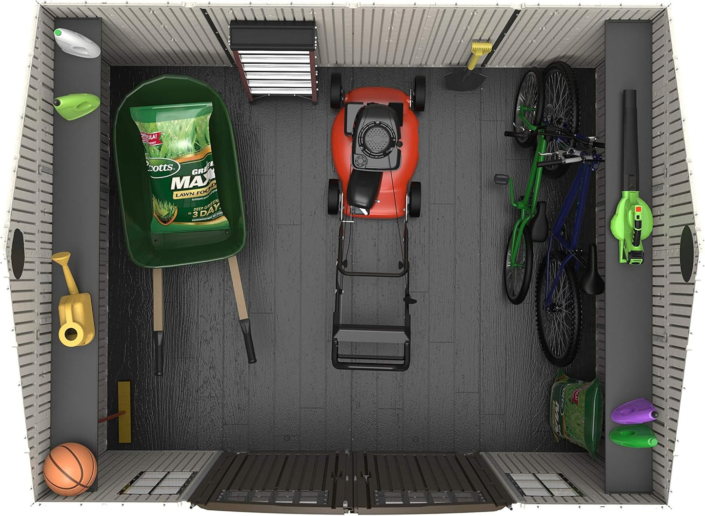 Lifetime Outdoor Storage Shed Polyethylene and Steel Tan 3.05m