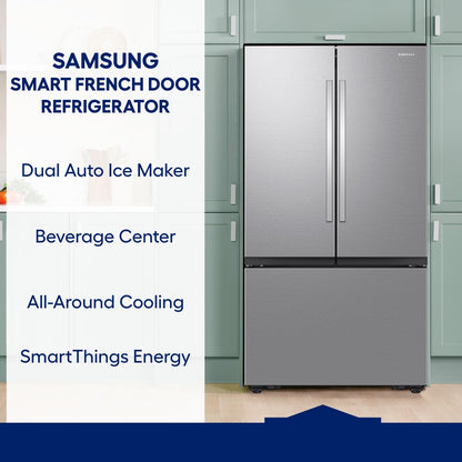Samsung French Door Refrigerator 90.8cm 906.1L RF32CG5300SR