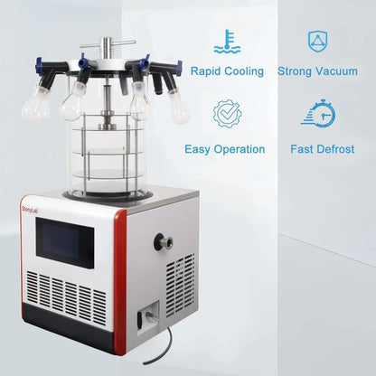 StonyLab Benchtop Freeze Dryer with Vacuum Pump -60°C 3kg