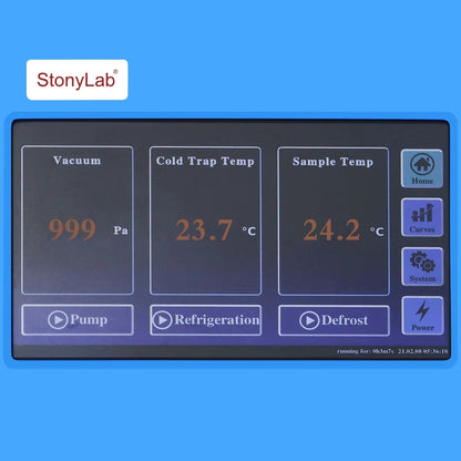 StonyLab Benchtop Freeze Dryer with Vacuum Pump -60°C 4kg