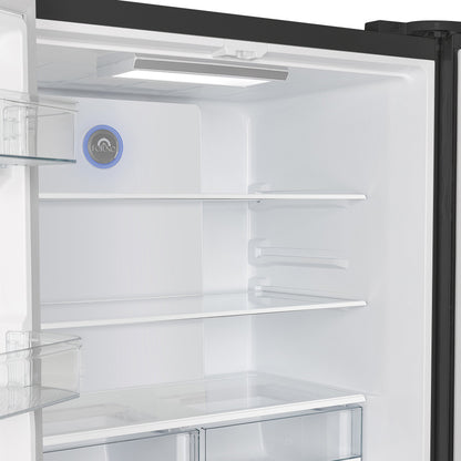 FORNO Moena French Door Refrigerator 91.4cm 543.7L Black FFRBI1820-36BLK