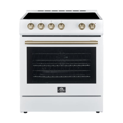 FORNO Espresso Leonardo Electric Range 76.2cm 141.6L White FFSEL6012-30WHT