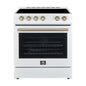 FORNO Espresso Leonardo Electric Range 76.2cm 141.6L White FFSEL6012-30WHT