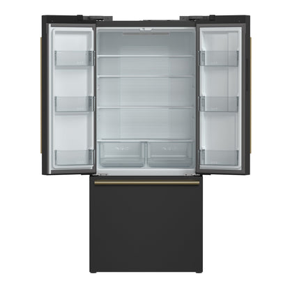 FORNO Espresso Gallipoli French Door Refrigerator 76cm 495.6L FFFFD1974-31BLK