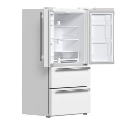 FORNO Espresso Moena French Door Refrigerator 91.4cm 543.7L White