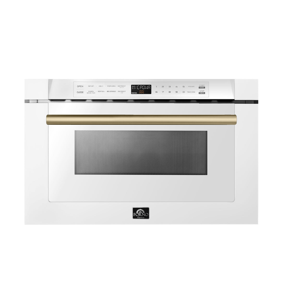 FORNO Espresso Capoliveri Built-In Microwave Drawer 59.9cm 34L FMWDR3000-24WHT