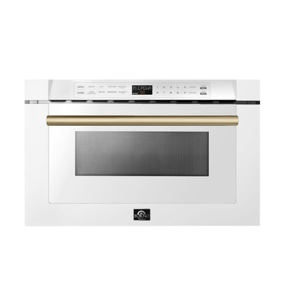 FORNO Espresso Capoliveri Built-In Microwave Drawer 59.9cm 34L FMWDR3000-24WHT