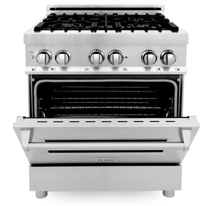 ZLINE Dual Fuel Convection Oven Range 4 Burners 76.2cm 113.3L RA30